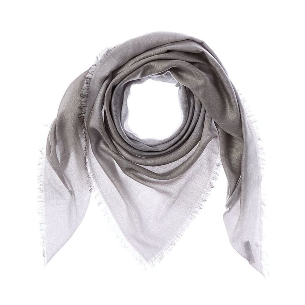 Jimmy Choo Cotton-Blend Scarf, Silver